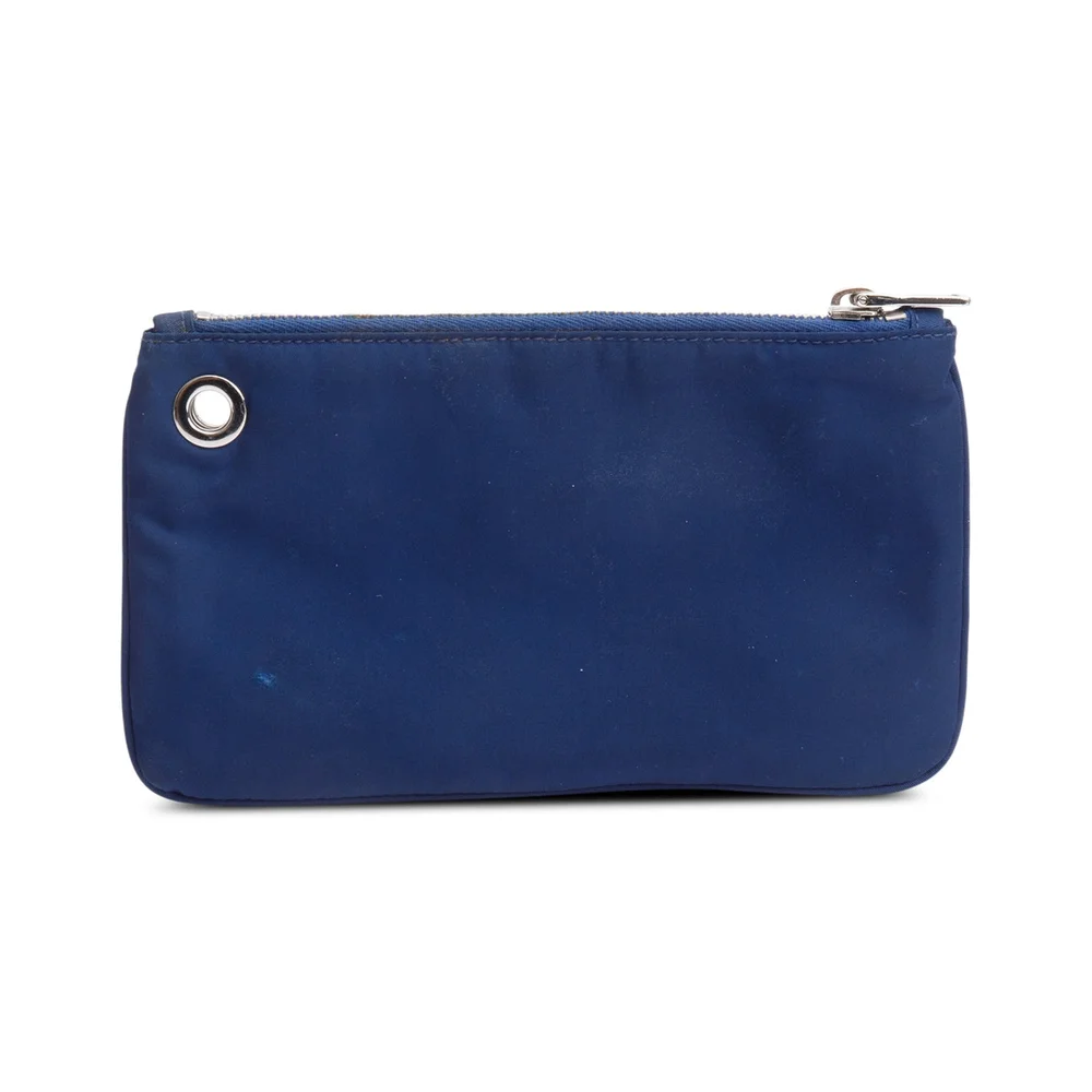 Prada Blue Nylon Pouch - Picture 2 of 4